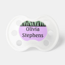 Tétine personnalisée de motif de rayure de zèbre