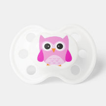 Tétine rose de hibou