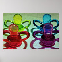 Tétines colorées posters