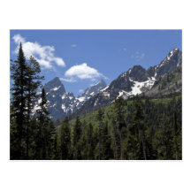 Tetons grand 4 cartes postales
