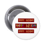 Texte artistique de manuscrit de JOYEUX ANNIVERSAI Badges