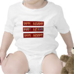 Texte artistique de manuscrit de JOYEUX ANNIVERSAI T-shirt