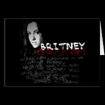 Textes de chrétien de Britney cartes