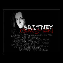 Textes de chrétien de Britney cartes postales