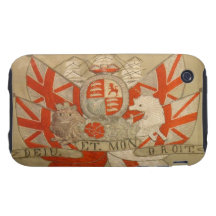 Textile antique 1 coque iPhone 3 tough 