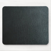 Texture en cuir noire de Faux Tapis De Souris