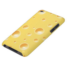 Texture jaune de fromage suisse étuis barely there iPod