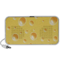 Texture jaune de fromage suisse haut-parleurs mp3