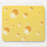 Texture jaune de fromage suisse tapis de souris