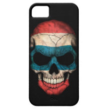 Thai Flag Skull on Black iPhone 5 Cases