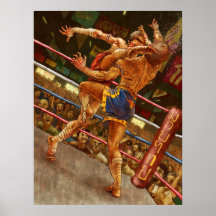 Thaïlandais de Muay Poster