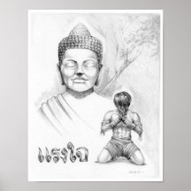 Thaïlandais de Muay Posters