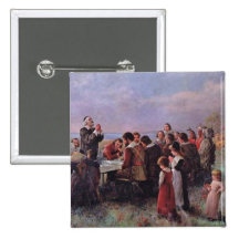 Thanksgiving Badge Avec Épingle