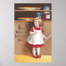 Thanksgiving de cru de tartes de fille et de citro posters