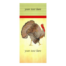 Thanksgiving polychrome Turquie Double Carte Personnalisée