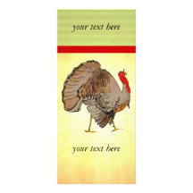 Thanksgiving polychrome Turquie Double Carte Personnalisée