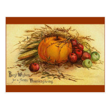 Thanksgiving vintage cartes postales