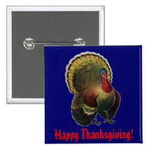 Thanksgiving vintage Turquie Badge