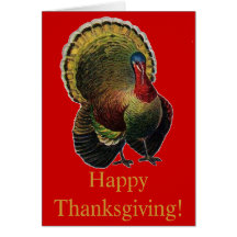Thanksgiving vintage Turquie Cartes De Vœux