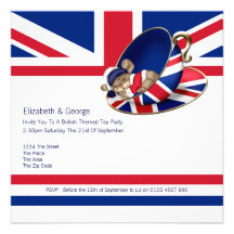Thé britannique invitations