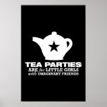 thé - les thés sont pour de petites filles affiches
