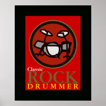 the rock drummer print