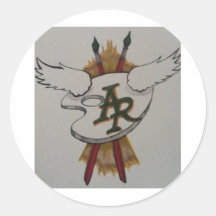 TheArtfulRunnerlogo.jpg Adhésif Rond