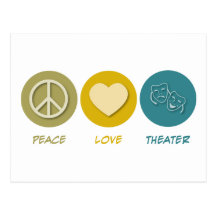Théâtre d'amour de paix cartes postales