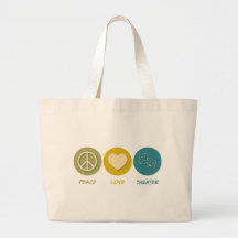 Théâtre d'amour de paix sac fourre-tout