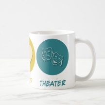 Théâtre d'amour de paix tasse à café