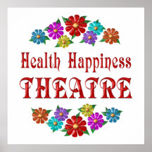 Théâtre de bonheur de santé affiche