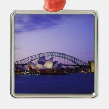 Théatre de l'opéra de Sydney et port, nouveau sud  Décorations Pour Sapins De Noël