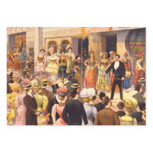 Théâtre de PIÈCE EN T rétro Modèle De Carte De Visite