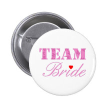 Thème de jeune mariée d'équipe badges