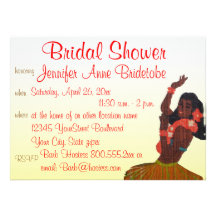 Thème nuptiale d'Hawaï Luau de douche Invitations
