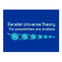 Théorie parallèle d'univers carte postale