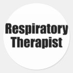Thérapeute respiratoire adhésifs ronds