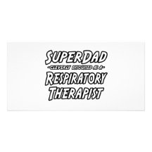 Thérapeute respiratoire de SuperDad… Photocartes Personnalisées