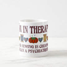 Thérapie de couture mugs à café