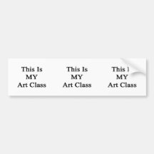 This Is MY Art Class Bumper Sticker