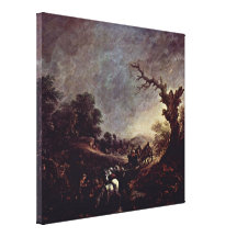 Thomas Gainsborough - chevaux de trait de coucher  Impression Sur Toile