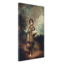 Thomas Gainsborough - fille de village avec le chi Impression Sur Toile