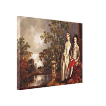 Thomas Gainsborough - Heneage Lloyd et soeur Impression Sur Toile