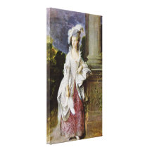 Thomas Gainsborough - Mme Thomas Graham Toiles Tendues Sur Châssis