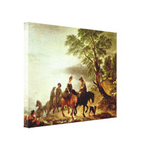 Thomas Gainsborough - tour au marché Impressions Sur Toile