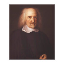 Thomas Hobbes de Malmesbury par John Michael Wrigh Toile Tendue