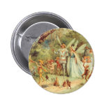 Thumbelina vintage et prince Wedding dans la forêt Badges Avec Agrafe