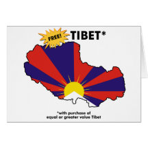 Tibet* libre carte de vœux