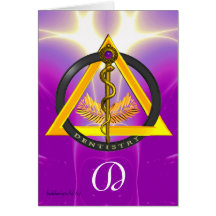TIGE DE L'ART DENTAIRE DE DENTISTE D'ASCLEPIUS CARTES DE VŒUX