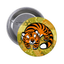 Tigre Badge Avec Épingle